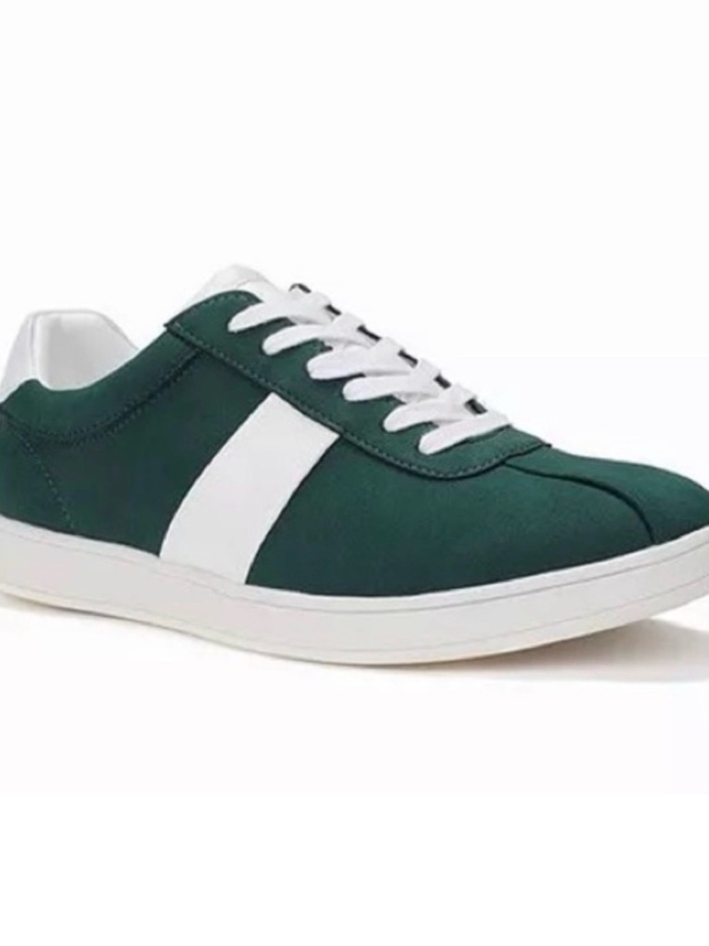 Men’s Club Room Side-Stripe Edwin Green and White Low-Top Sneakers
